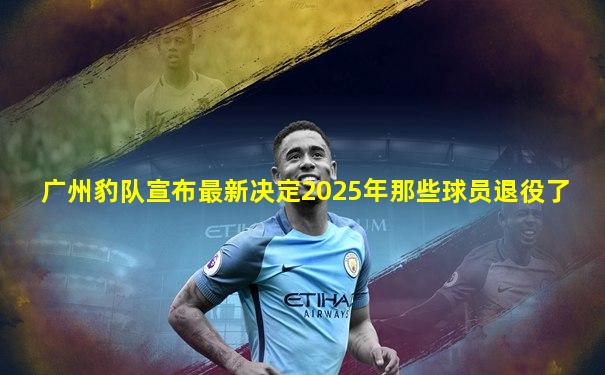 广州豹队宣布最新决定2025年那些球员退役了