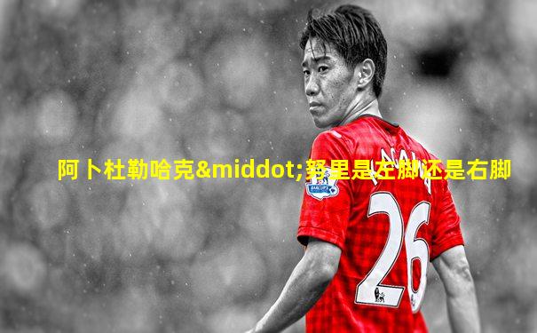 阿卜杜勒哈克·努里是左脚还是右脚